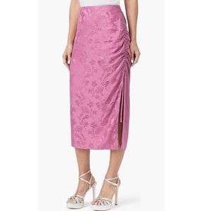 Paige Jenette Silk Skirt in Dusty Pink